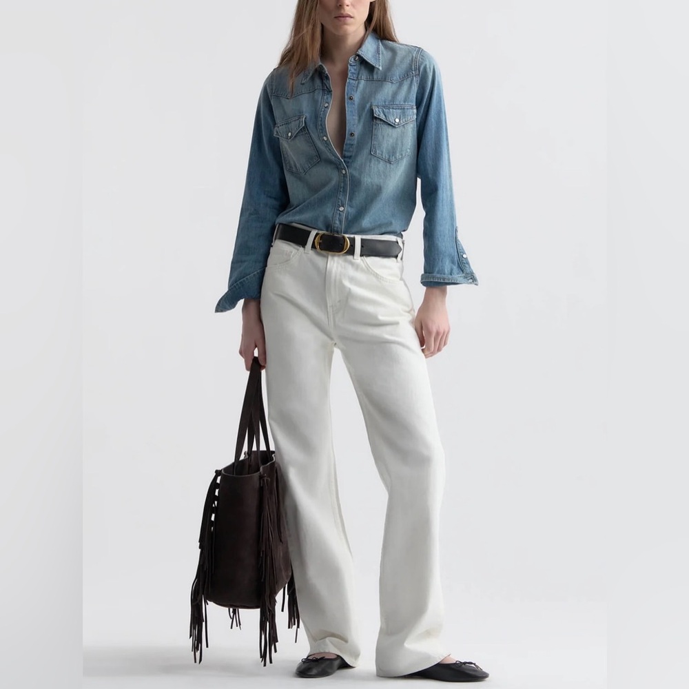 Nili Lotan - MITCHELL JEAN / Mid-Rise Non-Stretch Straight Leg Denim/ 30 / NWT